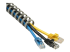 Startech Flexible Cable Management Raceway Spine Vertebrae, 3/4"(20mm)W x 1/2"(14mm)H, 20"(0.5m) length, Nylon 66 Network Cable/Power Cord Hider Kit, Wall Wire Duct System, UL Listed - Nærbillede