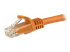 Startech 100ft CAT6 Ethernet Cable, 10 Gigabit Snagless RJ45 650MHz 100W PoE Patch Cord, CAT 6 10GbE UTP Network Cable w/Strain Relief, Orange, Wiring is UL Certified/TIA - Nærbillede