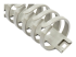 Startech Flexible Cable Management Raceway Spine Vertebrae, 1-1/8"(29mm)W x 1"(25mm)H, 20"(0.5m) length, Nylon 66 Network Cable/Power Cord Hider Kit, Wall Wire Duct System, UL Listed - Nærbillede