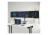 Startech Triple Monitor Desk Mount For Up To Three 27in Screens, VESA 75x75/100x100, Tool-Less Arm Adjustments, C-Clamp/Grommet Mount, Spring-Assisted Arms - Højre vinkel