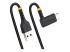 StarTech 3ft (1m) USB A to C Charging Cable Right Angle, Heavy Duty Fast Charge USB-C Cable, USB 2.0 A to Type-C, Durable and Rugged Aramid Fiber, 3A, S20/iPad/Pixel - Venstre vinkel