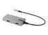 Startech USB-C Multiport Adapter, 4K 60Hz HDMI w/HDR, 2-Port 5Gbps USB 3.0 Hub, 100W Power Delivery Pass-Through, GbE, USB Type C Mini Docking Station, Works with Chromebook certified - Højre vinkel