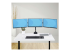 Startech Triple Monitor Desk Mount For Up To Three 27in Screens, VESA 75x75/100x100, Tool-Less Arm Adjustments, C-Clamp/Grommet Mount, Spring-Assisted Arms - Forside