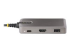Startech USB-C Multiport Adapter, 4K 60Hz HDMI, HDR, 3-Port USB Hub, 100W Power Delivery Pass-Through, USB Type C Mini Docking Station, Certified Works with Chromebook - Nærbillede