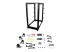 Startech 25U 19" Open Frame Server Rack, 4 Post Adjustable Depth 22-40" Mobile, Free Standing Rolling Network/Computer Equipment Data Rack, Dell PowerEdge, HP ProLiant ThinkServer - Forside