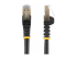 Startech 2m CAT6A Ethernet Cable, 10 Gigabit Shielded Snagless RJ45 100W PoE Patch Cord, CAT 6A 10GbE STP Network Cable w/Strain Relief, Black, UL Certified Wiring/TIA - Flere vinkler