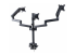 Startech Triple Monitor Desk Mount For Up To Three 27in Screens, VESA 75x75/100x100, Tool-Less Arm Adjustments, C-Clamp/Grommet Mount, Spring-Assisted Arms - Tilbage