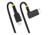 StarTech 1ft (30cm) USB C Charging Cable Right Angle, 60W PD 3A, Heavy Duty Fast Charge USB-C Cable, USB 2.0 Type-C, Durable and Rugged Aramid Fiber, S20/iPad/Pixel - Venstre vinkel
