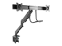 Startech Desk Mount Dual Monitor Arm with USB & Audio, Slim Full Motion Adjustable Dual Monitor VESA Mount for 32" Displays (8kg/screen), Ergonomic Articulating, Desk Clamp or Grommet - Venstre vinkel