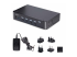 Startech 4-Port DisplayPort 1.4 KVM Switch, 8K 60Hz / 4K 144Hz, 2x USB 3.0 Ports, 4x USB 2.0 Ports, Hotkey Switching, TAA Compliant (D86A2-4-PORT-8K-KVM) - Højre vinkel