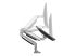 Startech Desk Mount Monitor Arm, Heavy Duty Ergonomic VESA Monitor Arm, Single Display up to 9kg, Full Motion, Height Adjustable, Articulating, Aluminum, C-Clamp/Grommet, Silver - Flere vinkler