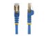 Startech 5m CAT6A Ethernet Cable, 10 Gigabit Shielded Snagless RJ45 100W PoE Patch Cord, CAT 6A 10GbE STP Network Cable w/Strain Relief, Blue, UL Certified Wiring/TIA - Flere vinkler