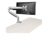 Startech Desk Mount Monitor Arm, Heavy Duty Ergonomic VESA Monitor Arm, Single Display up to 9kg, Full Motion, Height Adjustable, Articulating, Aluminum, C-Clamp/Grommet, Silver - Tilbage