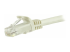 Startech 100ft CAT6 Ethernet Cable, 10 Gigabit Snagless RJ45 650MHz 100W PoE Patch Cord, CAT 6 10GbE UTP Network Cable w/Strain Relief, White, Wiring is UL Certified/TIA - Nærbillede