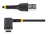 StarTech 1ft (30cm) USB A to C Charging Cable Right Angle, Heavy Duty Fast Charge USB-C Cable, USB 2.0 A to Type-C, Durable and Rugged Aramid Fiber, 3A, S20/iPad/Pixel - Forside