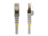Startech 5m CAT6A Ethernet Cable, 10 Gigabit Shielded Snagless RJ45 100W PoE Patch Cord, CAT 6A 10GbE STP Network Cable w/Strain Relief, Grey, UL Certified Wiring/TIA - Flere vinkler