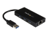Startech USB 3.0 Hub with Gigabit Ethernet Adapter - Højre vinkel