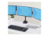 Startech Triple Monitor Desk Mount For Up To Three 27in Screens, VESA 75x75/100x100, Tool-Less Arm Adjustments, C-Clamp/Grommet Mount, Spring-Assisted Arms - Højre vinkel