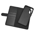 Essentials Samsung Galaxy A37 PU wallet, detachable, 3 cards, black
